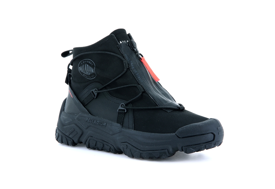 Palladium Off-grid Hi Zip Wasserdichte + Schwarz | KZO1463TP