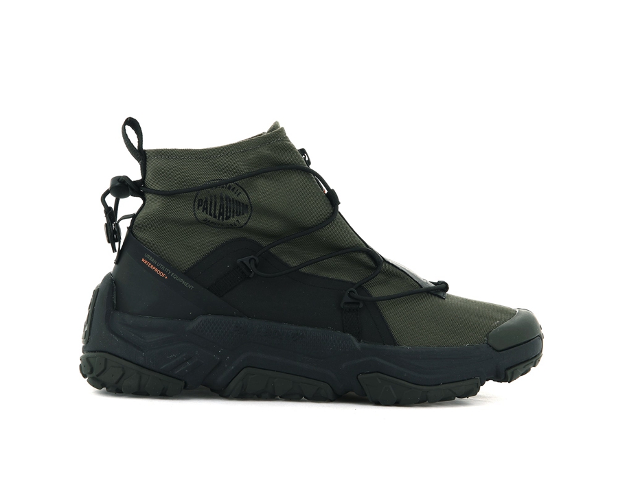 Palladium Off-grid Hi Zip Wasserdichte + Olivgrün | OQD5570EY
