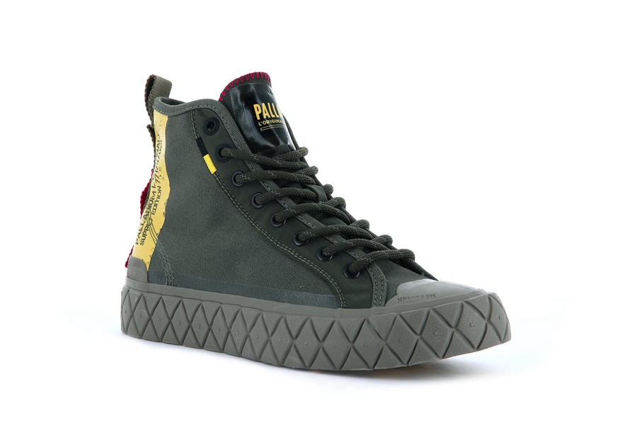 Palladium Palla Ace Supply Mid Olivgrün | YCU4242WT