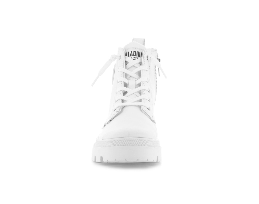 Palladium Pallabase Leder Weiß | LRE8584KJ