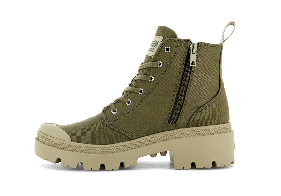 Palladium Pallabase Twill Dunkelgrün | KJF3122ML