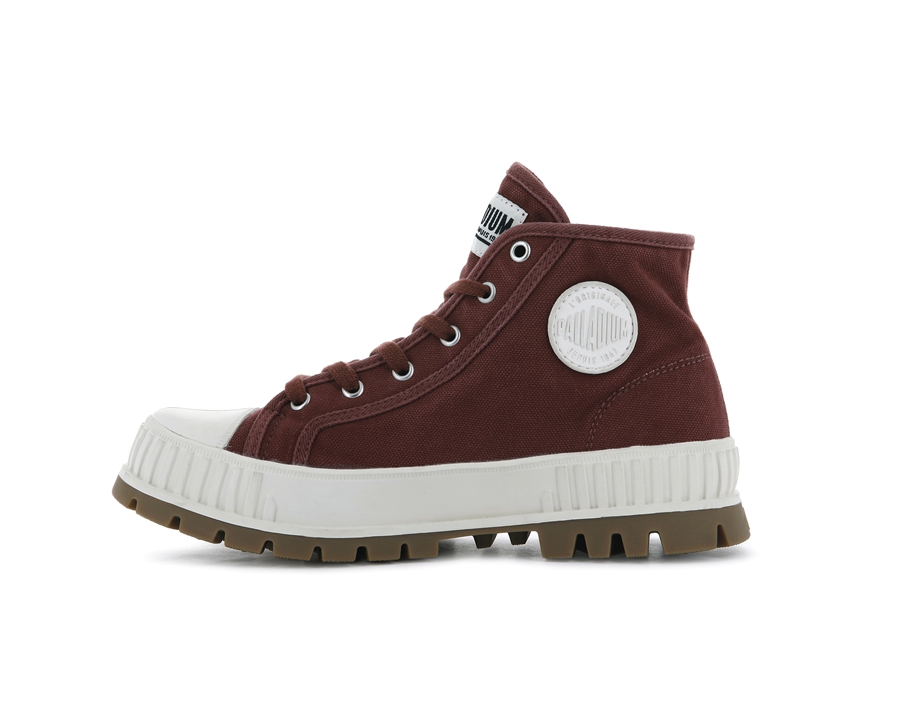 Palladium Pallashock Mid Og Dunkelrot | HUP947MT