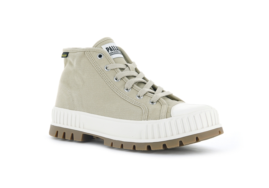 Palladium Pallashock Mid Og Hellgrün | JSD7375LT