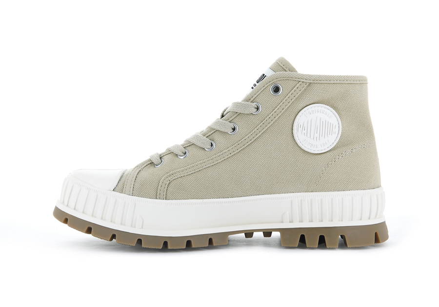 Palladium Pallashock Mid Og Hellgrün | JSD7375LT