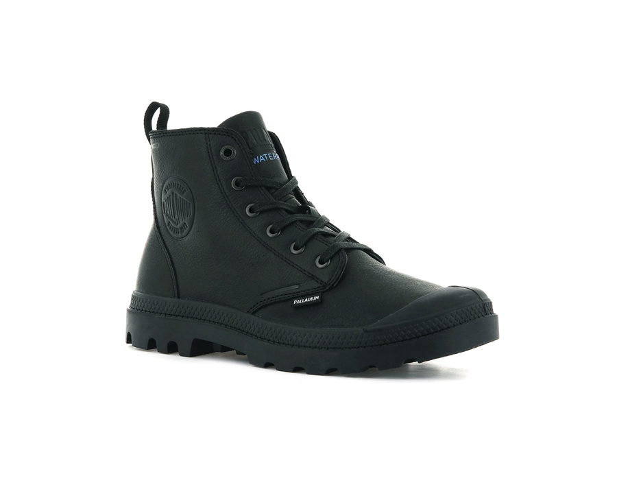 Palladium Pampa Hi Ess Leder Wp+ Schwarz | PXW1633AW