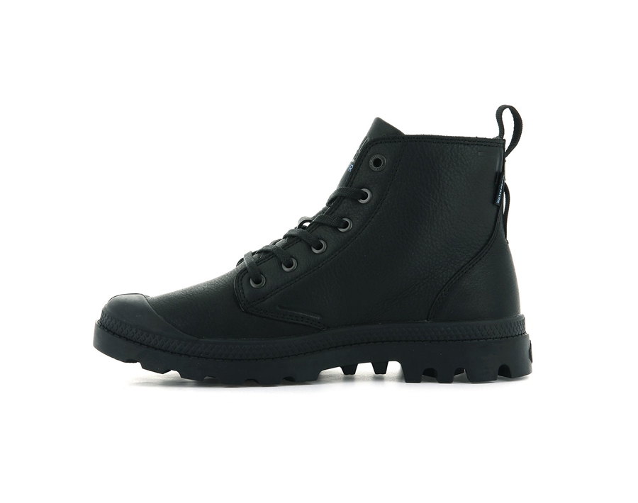 Palladium Pampa Hi Ess Leder Wp+ Schwarz | PXW1633AW