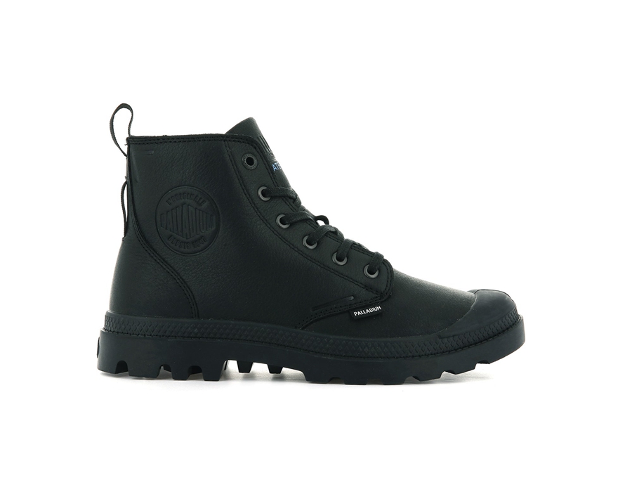 Palladium Pampa Hi Ess Leder Wp+ Schwarz | PXW1633AW