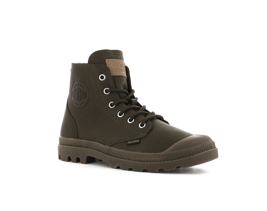 Palladium Pampa Hi Leder Ul Schokolade | EYD1316QS