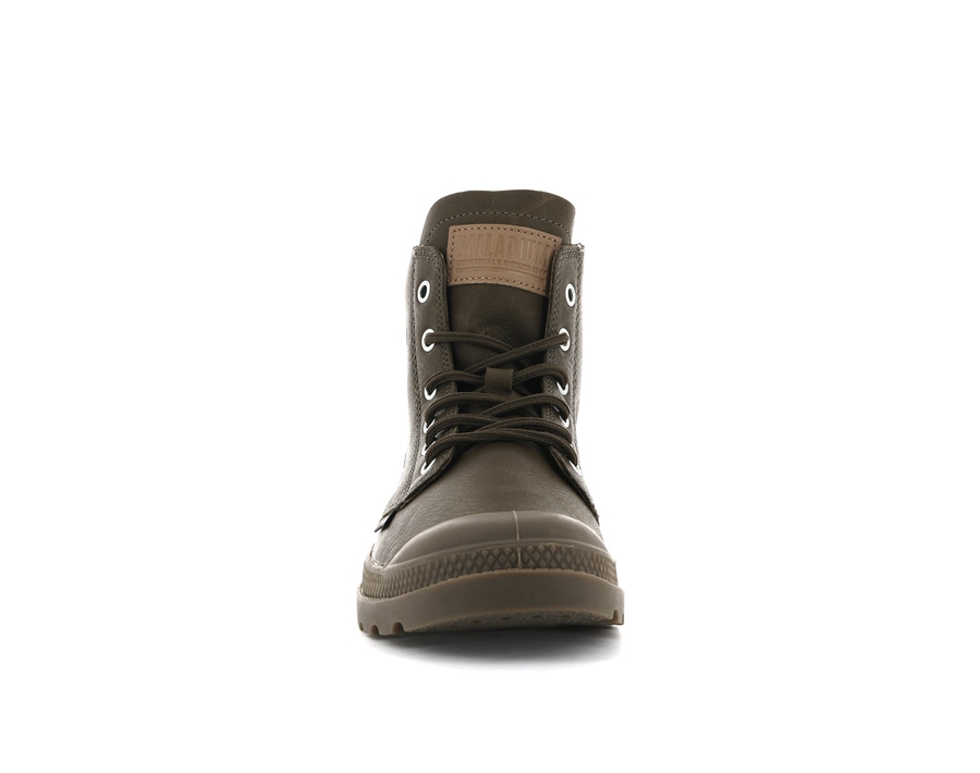 Palladium Pampa Hi Leder Ul Schokolade | EYD1316QS
