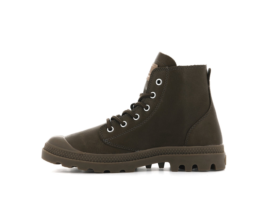 Palladium Pampa Hi Leder Ul Schokolade | EYD1316QS