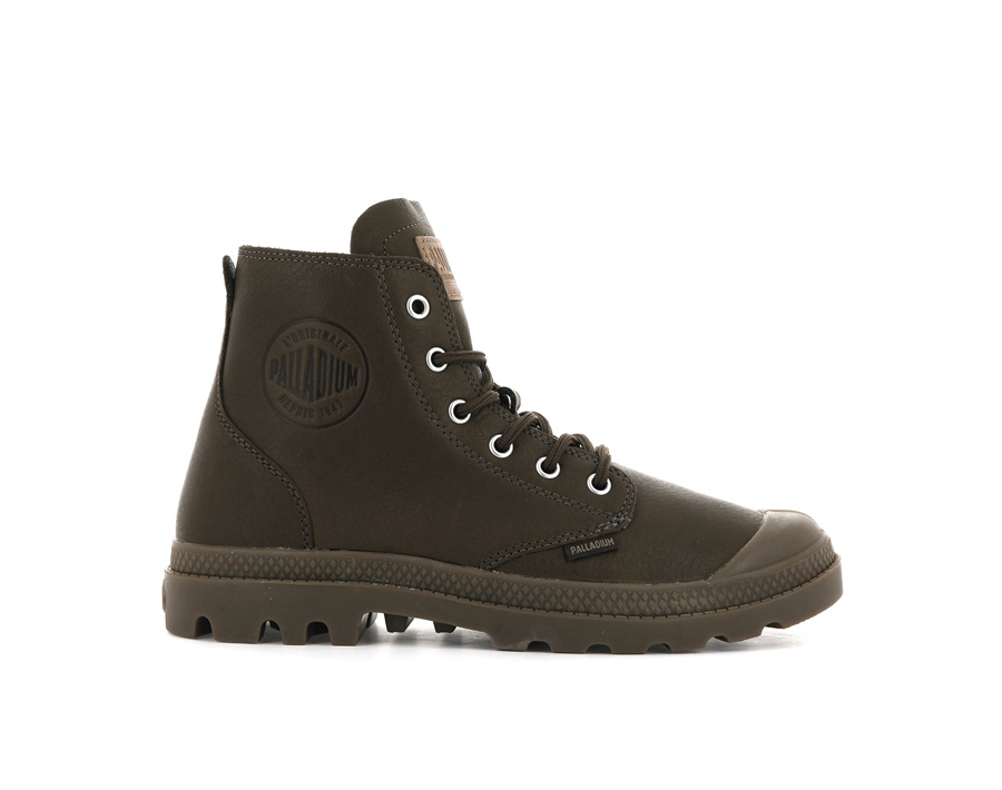Palladium Pampa Hi Leder Ul Schokolade | EYD1316QS