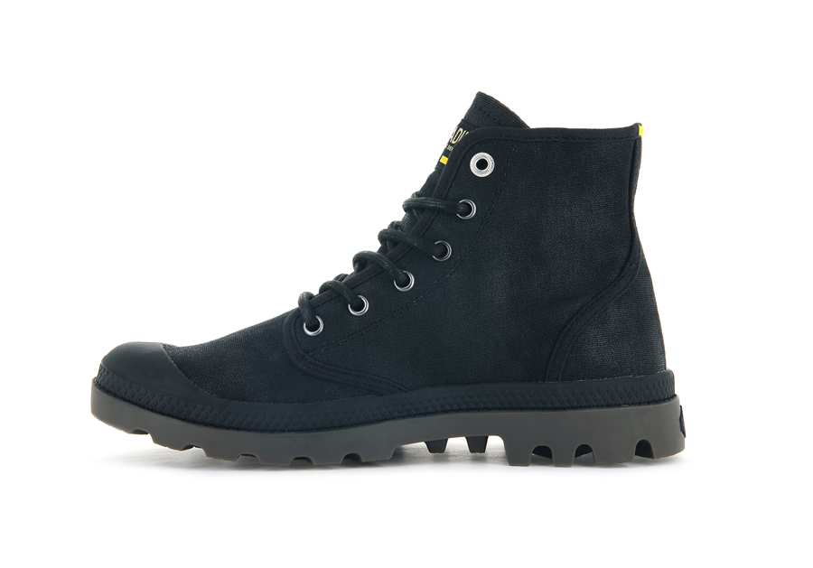 Palladium Pampa Hi Wax Schwarz | KVT2951QC