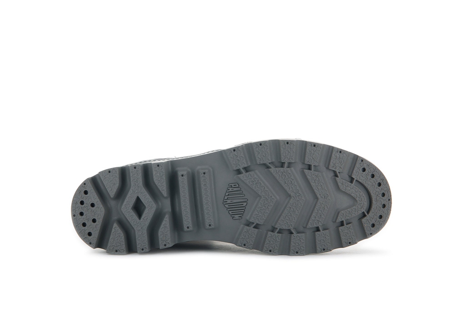 Palladium Pampa Hi Zip Leder S Grau | JUJ1943FT