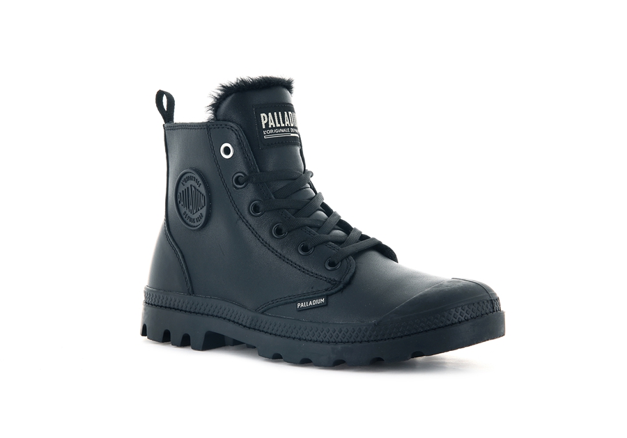 Palladium Pampa Hi Zip Leder S Schwarz | FHG3930FU