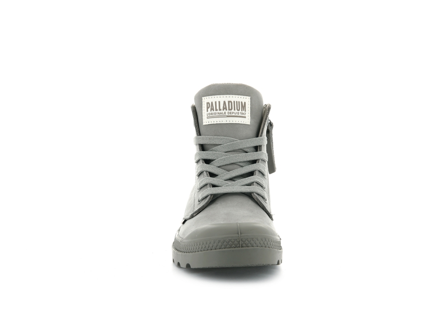 Palladium Pampa Hi Zip Nubuck Grau | BIH1665PC