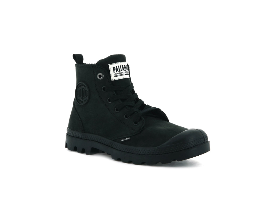 Palladium Pampa Hi Zip Nubuck Schwarz | CRD4886QY