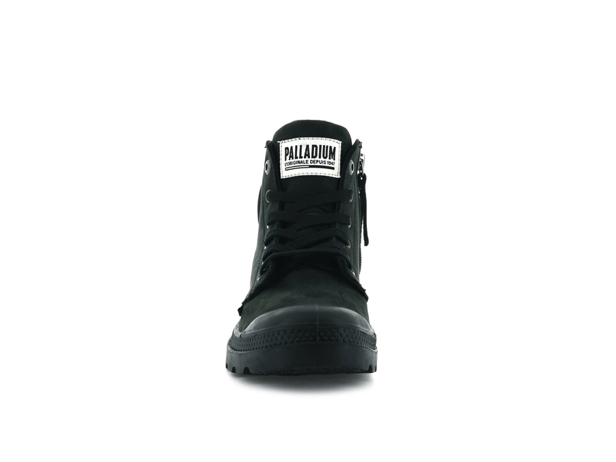 Palladium Pampa Hi Zip Nubuck Schwarz | CRD4886QY