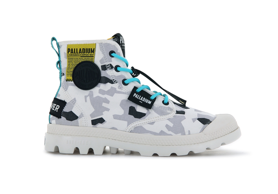 Palladium Pampa Lite Overlab Camo Grau Camouflage | HDI374CR