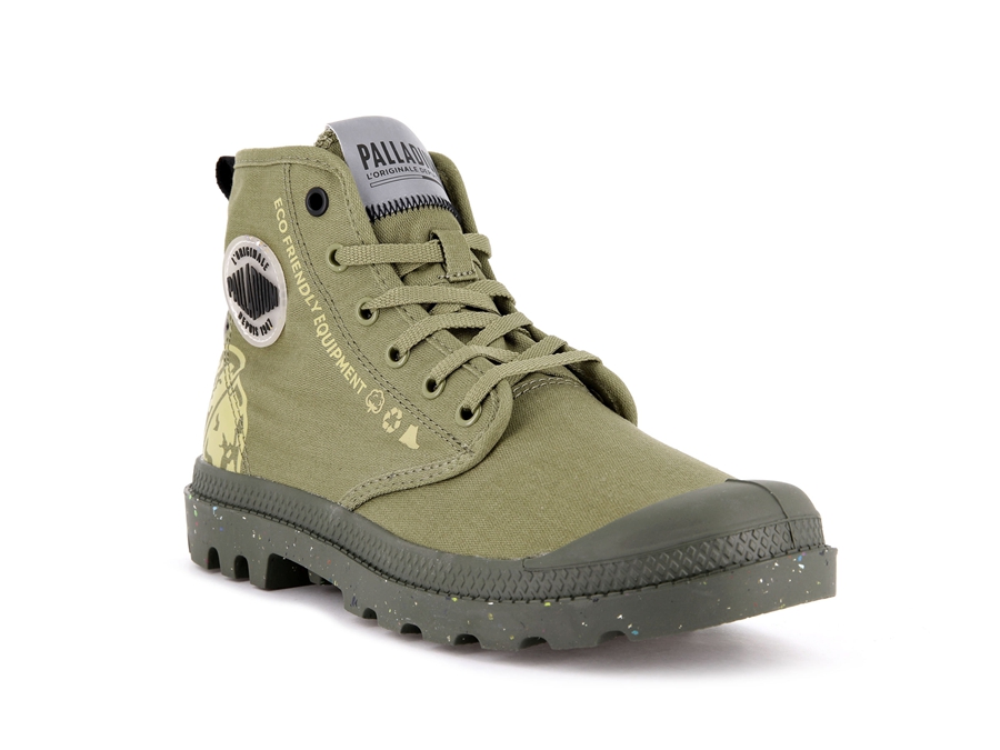 Palladium Pampa Organic Metro Grün | CHW3358DV