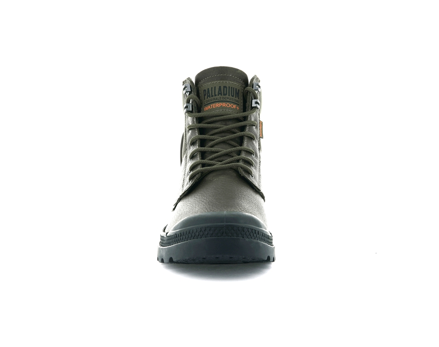 Palladium Pampa Shield Wp+ Lth Olivgrün | RIM5153GP