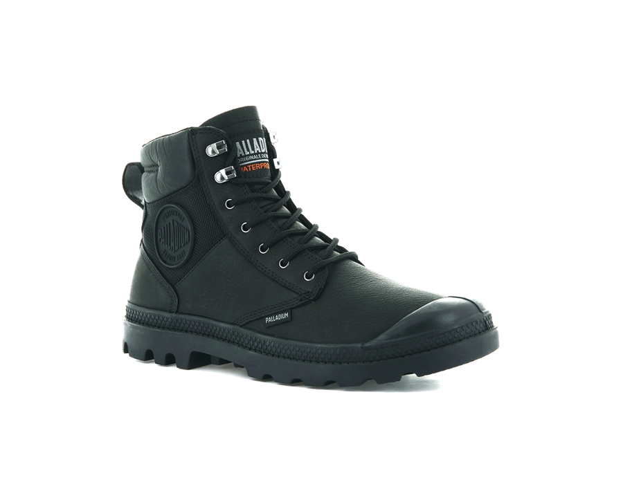 Palladium Pampa Shield Wp+ Lth Schwarz | YSJ8177TZ