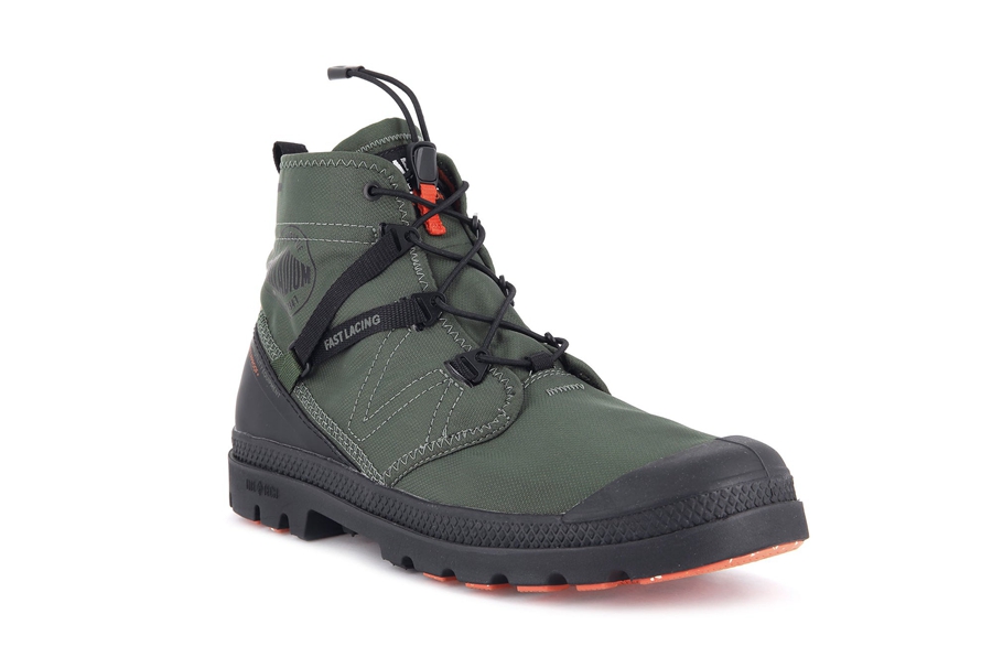 Palladium Pampa Travel Lite+ Wasserdichte Olivgrün | ZFM2682ON