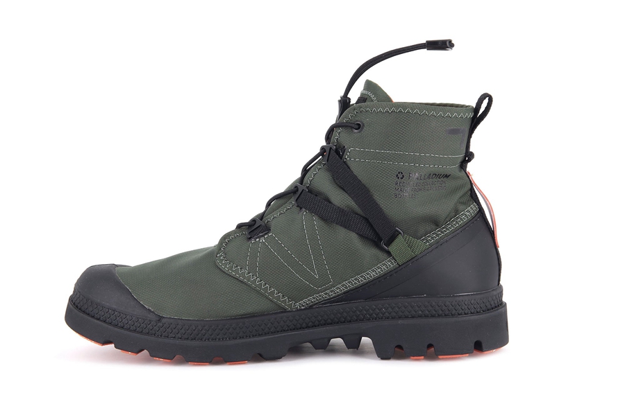 Palladium Pampa Travel Lite+ Wasserdichte Olivgrün | ZFM2682ON