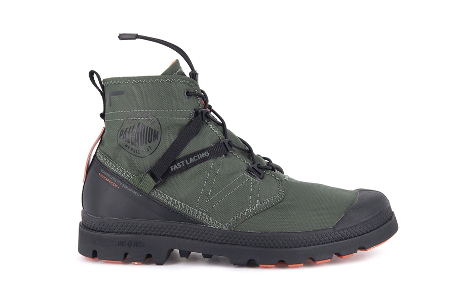 Palladium Pampa Travel Lite+ Wasserdichte Olivgrün | ZFM2682ON