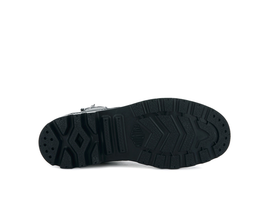 Palladium Pampa Ubn Zips Leder Schwarz | HOQ8487TZ