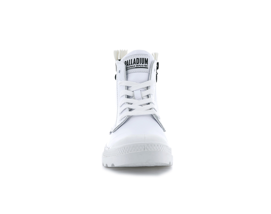 Palladium Pampa Ubn Zips Leder Weiß | DSE6115OD