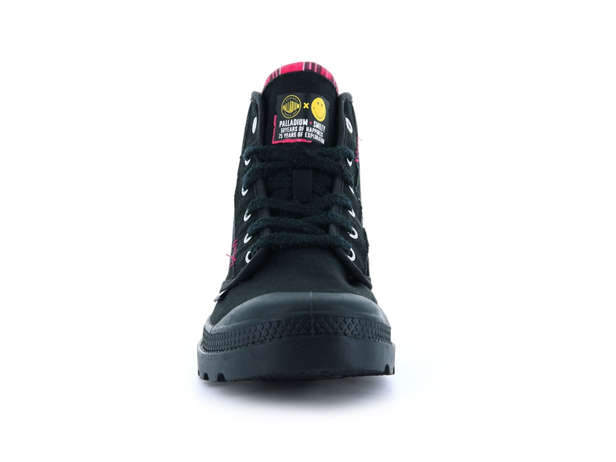 Palladium Pampa X Smiley 1970 Schwarz | GJE9071WL