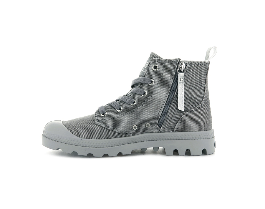 Palladium Pampa Zip Desertwash Dunkelgrau | BJI3473NU