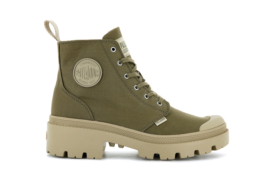 Palladium Pallabase Twill Dunkelgrün | KJF3122ML
