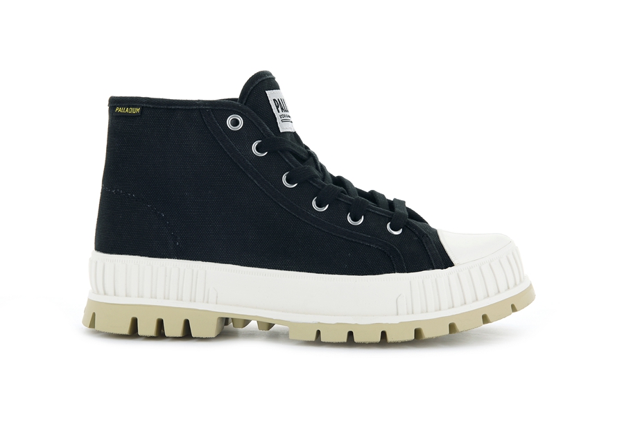 Palladium Pallashock Mid Og Schwarz Weiß | AQV5082JE