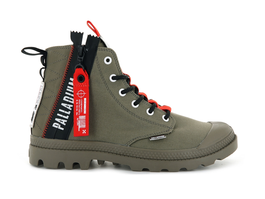Palladium Pampa Hi Ticket To Earth Grün | YKK3668XU