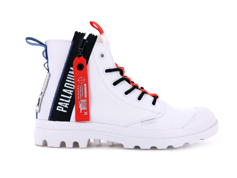 Palladium Pampa Hi Ticket To Earth Weiß | JPQ9928DT