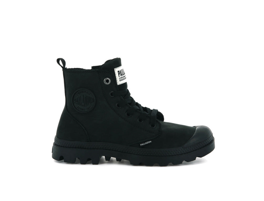 Palladium Pampa Hi Zip Nubuck Schwarz | CRD4886QY