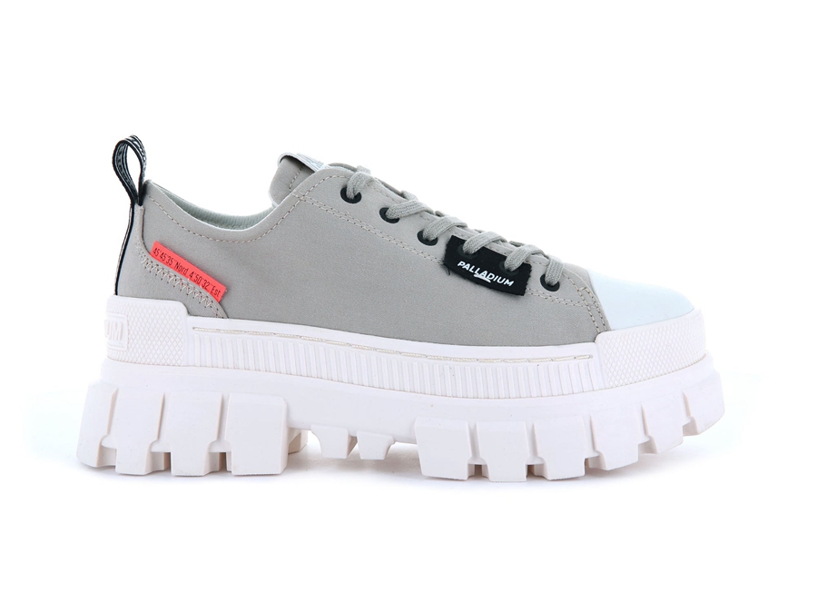 Palladium Revolt Lo Tx Weiß Grau | LHU251NX